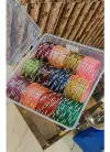 Stylish Jelly Stone Bangles Set Combo Box At Wholesale Price